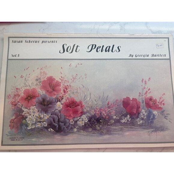 Susan Scheewe Soft Petals Vol. 5 Painting Book By Georgia Bartlett - Picture 1 of 3